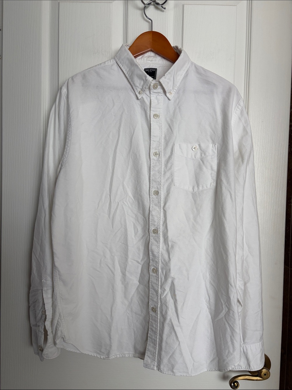 Todd Snyder White Button-Down Oxford Shirt